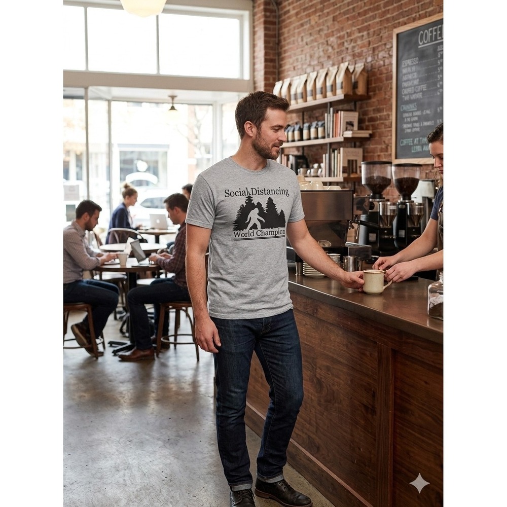 Bigfoot Social Distancing T-Shirt.